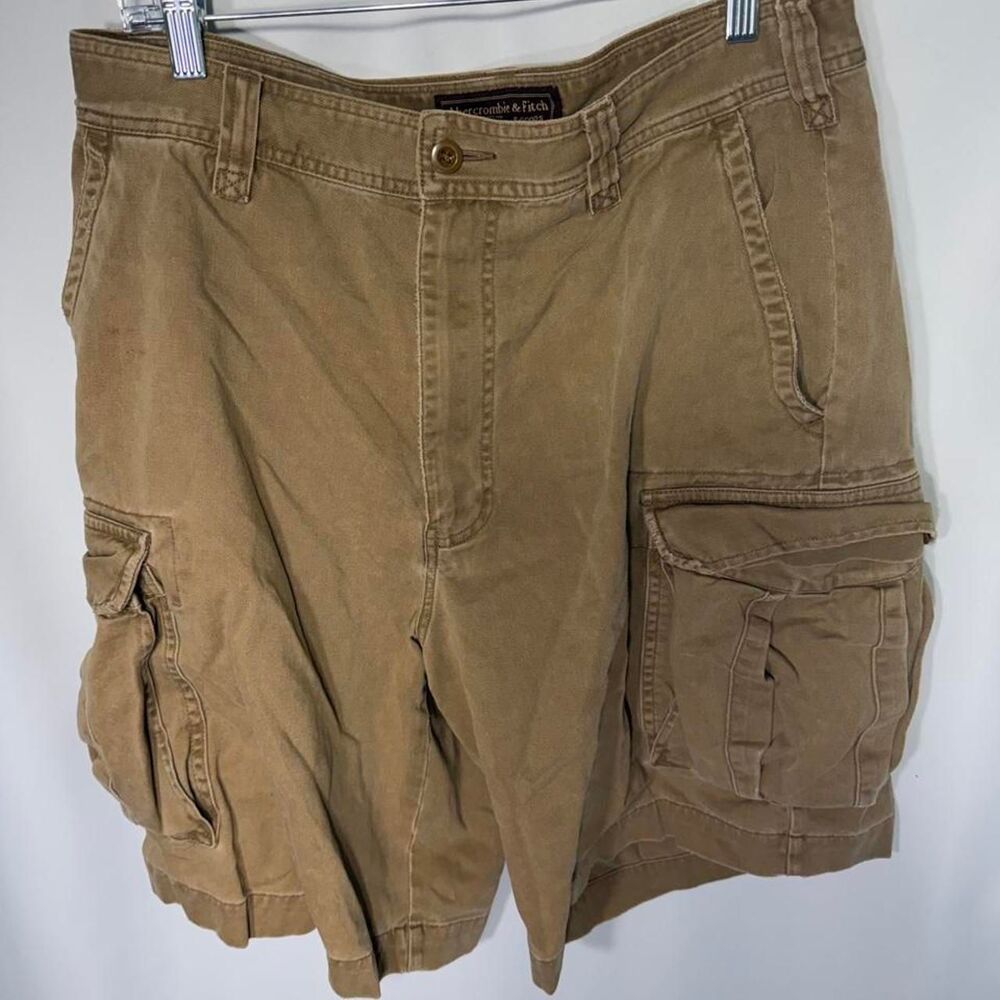 Abercrombie-fitch Men's Tan and Brown Shorts